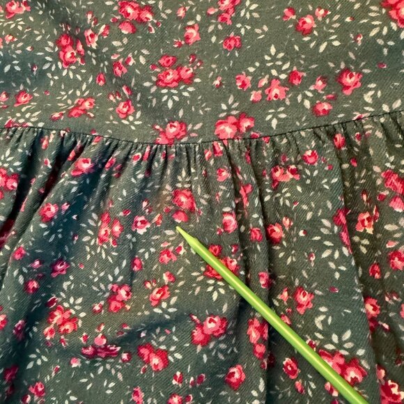 VTG 80s LAURA ASHLEY DRESS WOMENS 10 FLORAL LONG SLEEVE COLLARED GREAT BRITAIN - Picture 6 of 16